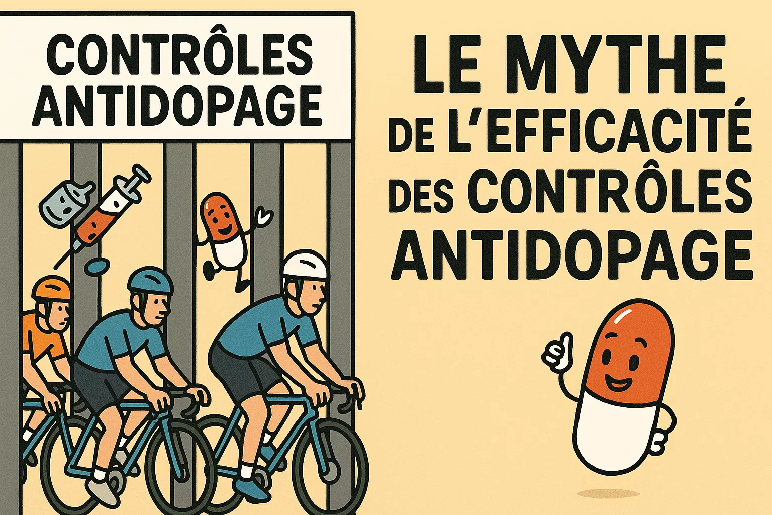 CONTRÔLE ANTIDOPAGE ET PASSEPORT BIOLOGIQUE BIDON EN CYCLISME